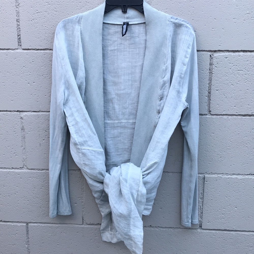 Gray Lightweight Jacket (Maybe Linen Material?) - image 8